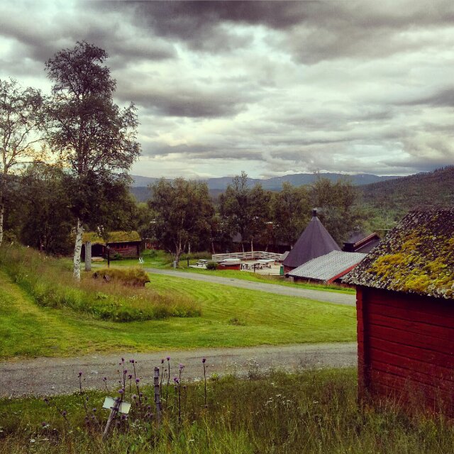 Målområdet för AXA Fjällmaraton.